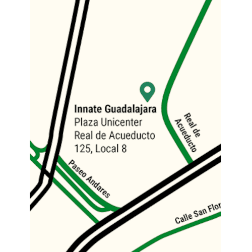 Mapa sucursal Innate Puerta de Hierro