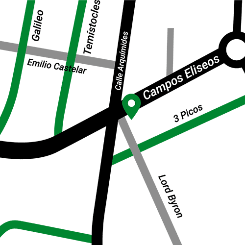 Mapa sucursal Innate Polanco